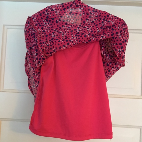 NWOT Pinky Girls size 5 flowy heart blouse w/tank - Picture 4 of 7